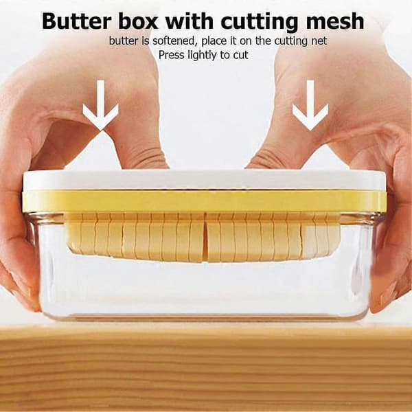 Smørkutter i rustfritt stål, brød, kake, ost, oppbevaringsboks 1pcs