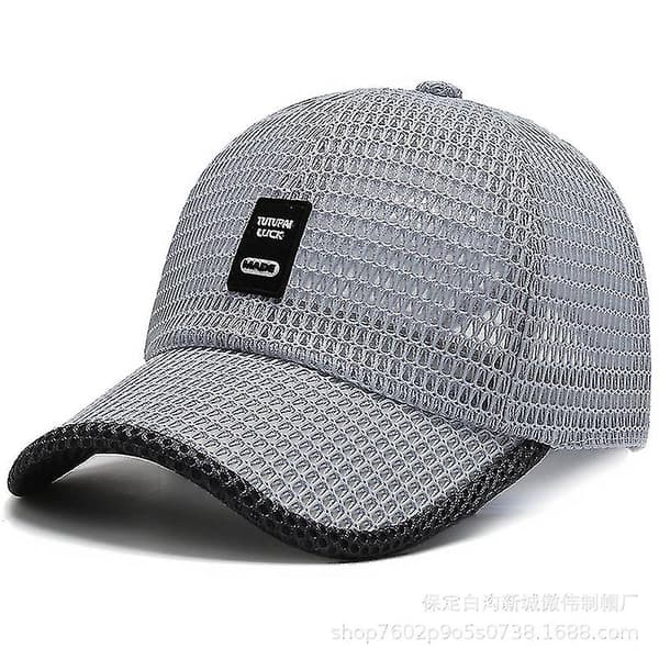 Åndbar Baseballkasket i Mesh light grey