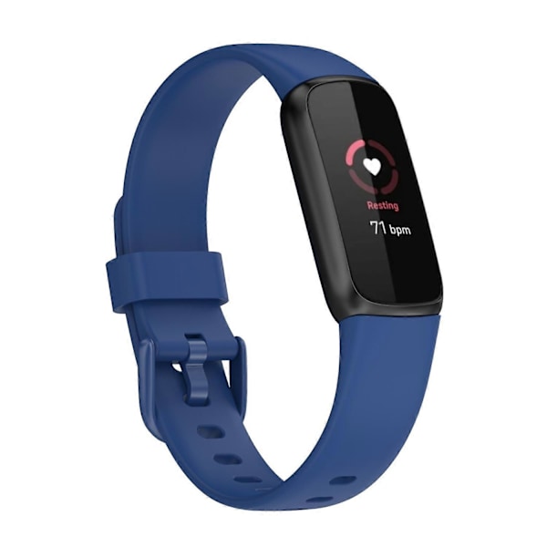 Til Fitbit Luxe Silikone Urrem, Størrelse:S S Dark blue