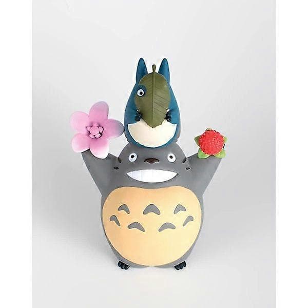 Min nabo Totoro (blomster og Totoro) samlefigur for stabling og dekorasjon