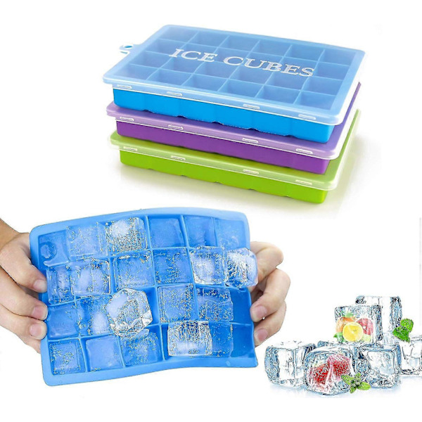 Isbitsform Silikon Isbitsform, Silikon Isbitsform Med Lock, 3 Delar Silikon Isbitsform