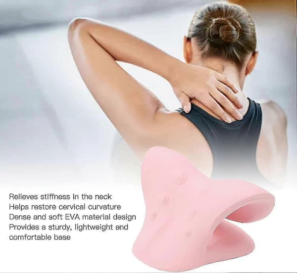 Cervical Spine Massasjepute U-formet pute Pink