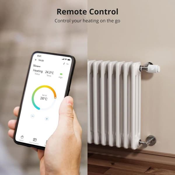 Smart sammenkoblet termostatisk radiatorventil, kompatibel med ZigBee 3.0, stemmestyring osv.