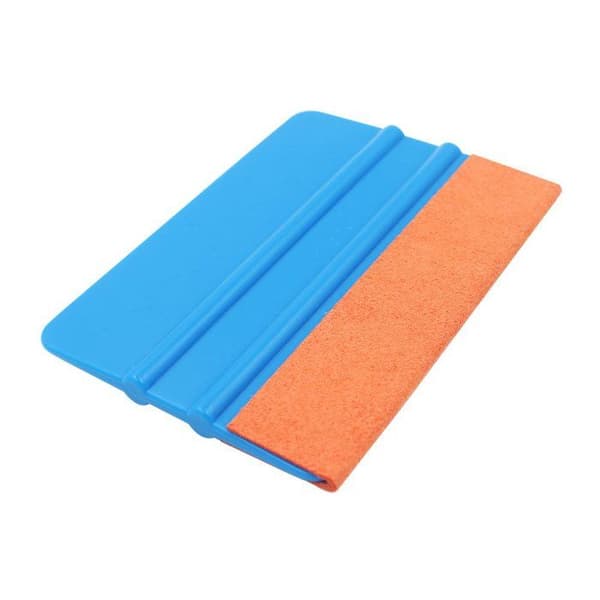 Högkvalitativ skrapa med mockakant, hållbar skrapa, dekalapplikatorskrapa (2-pack, orange)