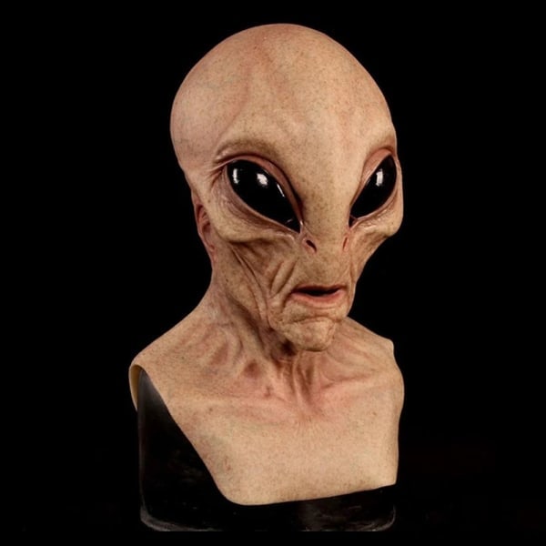 Halloween Alien Latex Maske Hette Cosplay Party Dekor Kostyme Rekvisitt