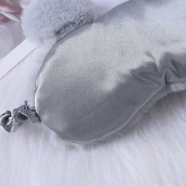 Sovmask i söt kanindesign White