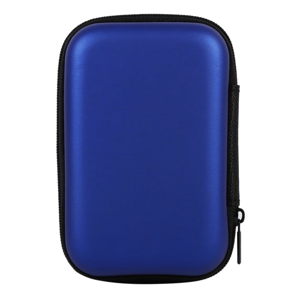 1pc Mini Storage Bag Gadgets Organizer Portable Case For Headphones U-disk Data Cable Warm (Dark Blue)11*7.5*4cm