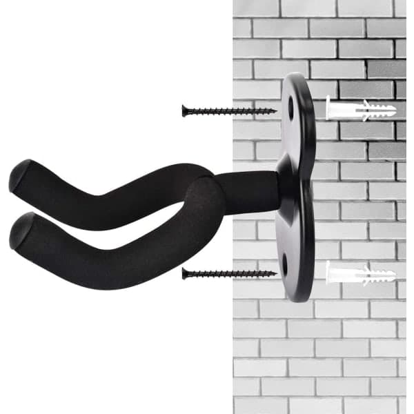 Väggmonterat gitarrhängare för akustisk gitarr, elgitarr, klassisk gitarr, bas och ukulele (2-PACK)