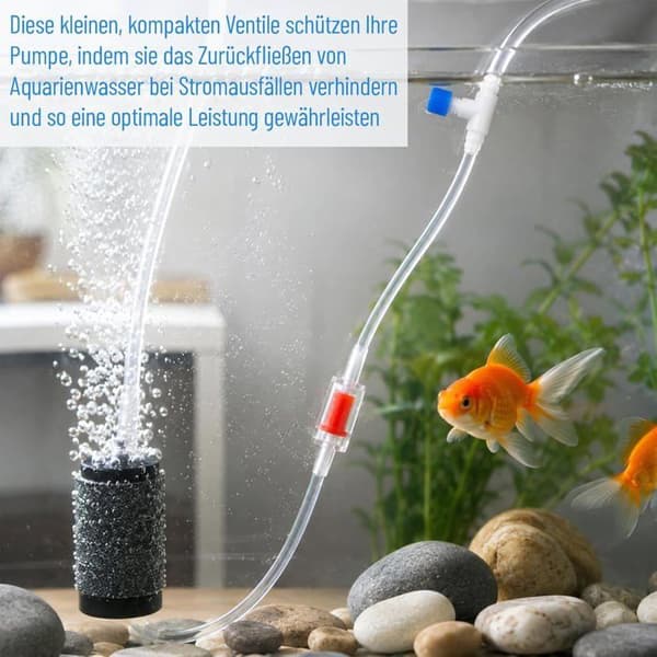 Backventil - 12-pack - ABS - Luftreglering - Akvarium och bevattning - För 3/16\"-slang