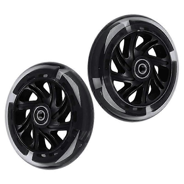 1 par 120 mm Børne Scooter LED Lys Blinkende Hjul med Lejer For/Bag LED Blinkende Scooter