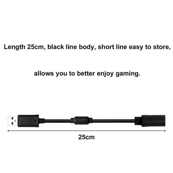Kvindelig USB-adapter til kablede Xbox 360-controllere, kablet controller USB-adapter Breakaway-kabel, pc-kompatibel
