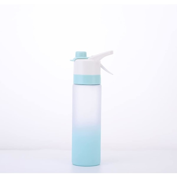 Sports spray vandflaske | BPA-fri 700 ml lækagesikker genanvendelig Flip Top Gradient Cup til fitness, sport, hjem eller kontor blue