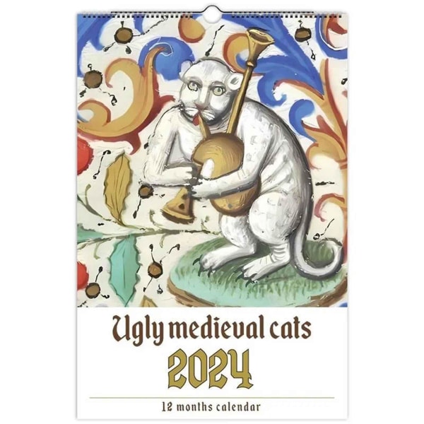 Nytårsgaven Weird Medieval Cats Calendar