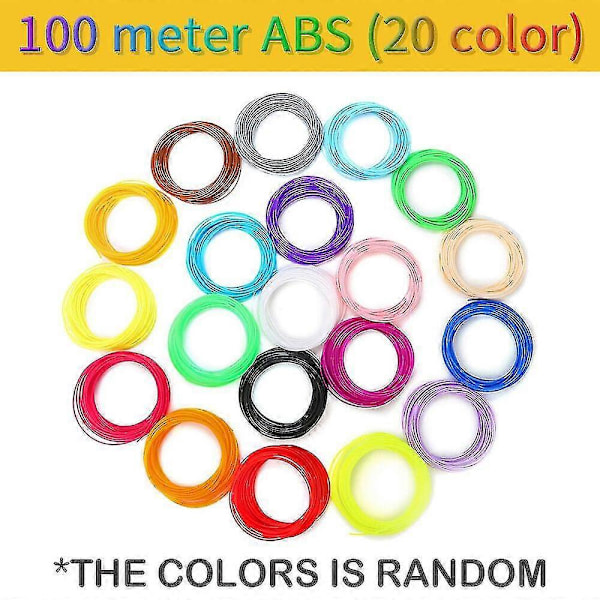 3D-printerpen Digital Intelligent Fremstilling med PLA Farver Filament Refill ABS 100M