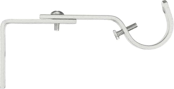 Säädettävä seinäkiinnike, 2 kpl Nickel