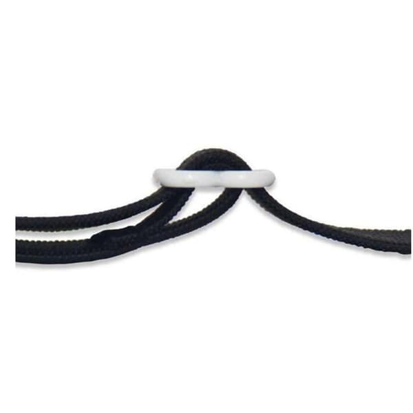 Svart lakenfeste - elastisk strammer - for dynetrekk, sofa, pute