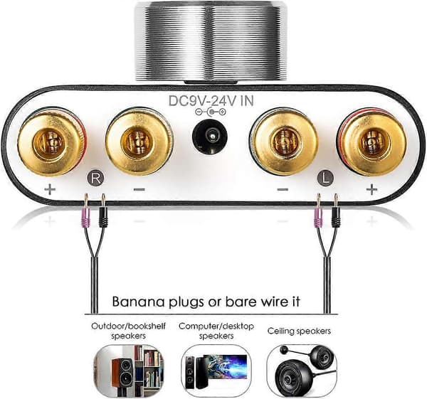 2025 Nyeste Nobsound Mini Bluetooth 5.0 Effektforstærker, Stereo Hi-Fi Digital