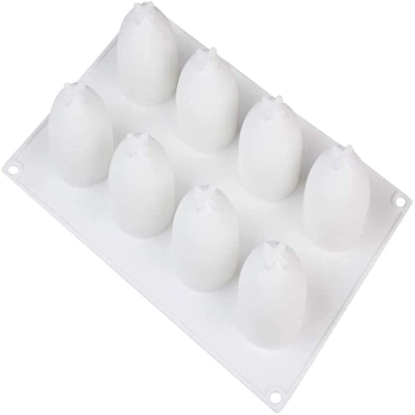 8 hull Egg Silikon Form Egg Mousse Form Sjokolade Form Bakeform