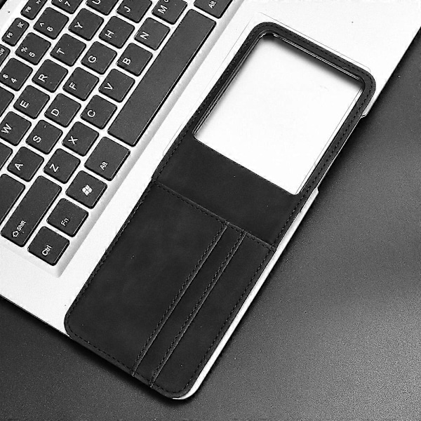 Läderfodral för Motorola Razr 50 Ultra Black