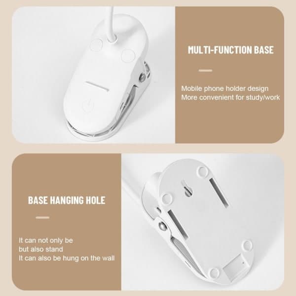 LED Leselys USB Oppladbare Lamper Skrivebordslamper