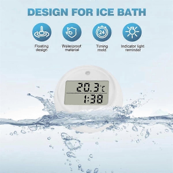 Isbads Termometer, Flydende Termometer til Isbad, Vandtæt IP67, Koldt Dyk Termometer &AM