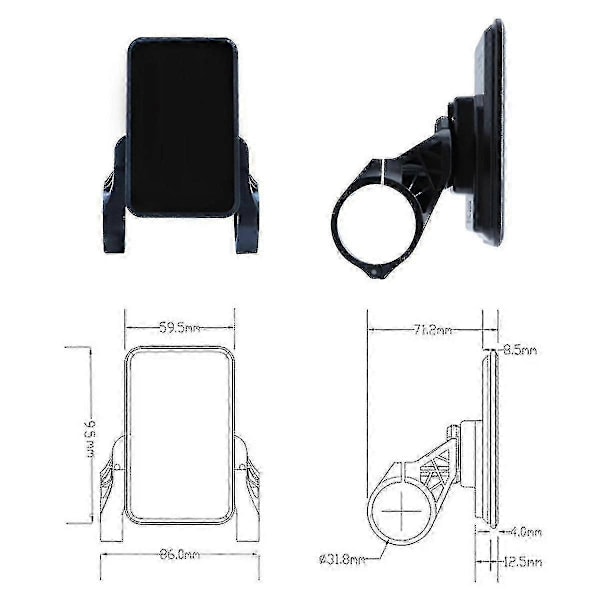 LCD-display för elcykel 36V-72V Vattentät NC-81F Elcykelpanel Instrumentbräda, Vattentät