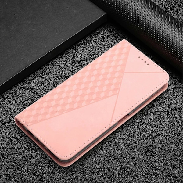Etui til Xiaomi Redmi Note 13 4G Wallet Magnetisk Cover Flip PU Læder Kompatibel med Xiaomi Redmi Note 13 4G Etui Pink