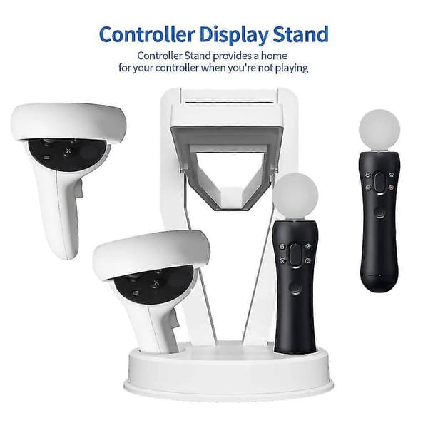Playset Vr Hyllfäste Bordsställ Förvaringsställ För Oculus Quest 2/ps Vr White