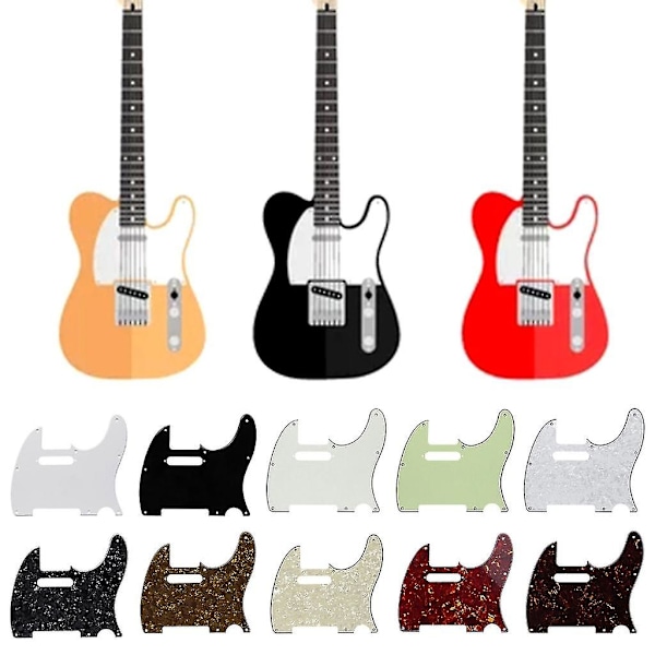 Elektrisk Guitar Pickguard Scratch Plate - tl Guitar Scratch Plate Guitar Dele Red tortoise shell
