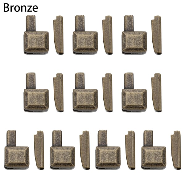 10stk Metall Glidelås Stopper Reparasjon Glidelås Stopper BRONSE bronse bronze