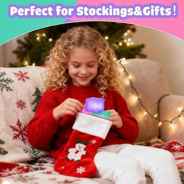 Squishy Sensor Fit Squeeze Cube – Gelfylld Elastisk Klämboll, Mjuk Glassboll med Långsam Återhämtning, Stressavlastande Leksak PURPLE Flow pattern block 3cm