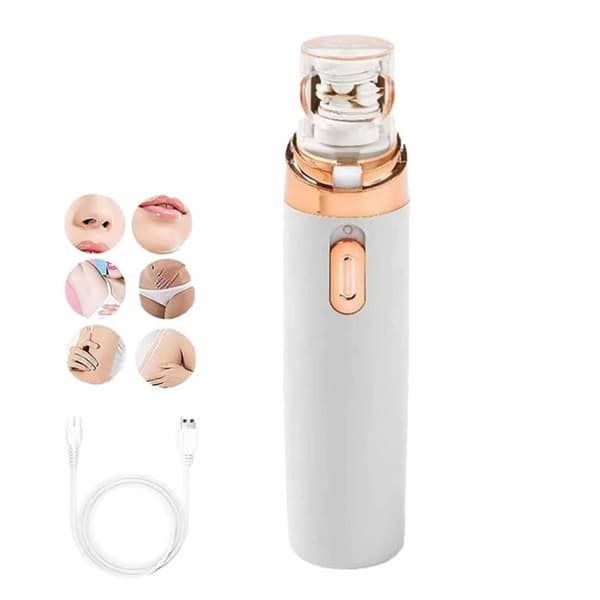 Oppladbar USB-epilator for kvinner, hvit - Ansikt/hender/ben