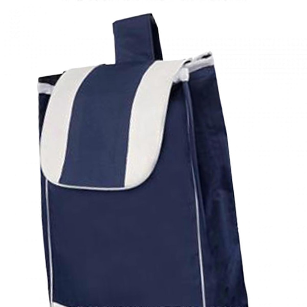 Erstatningsveske for handlekurv, stor kapasitet, Oxford-stoff, vanntett, for bruksvogn, slitesterk med sidelommer og baklomme, trillebag Style E