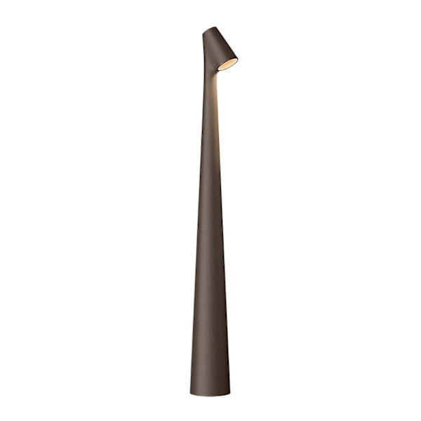 Elegant slank konisk stengel bordlampe, bærbar og dimmbar LED-skulpturlys Black