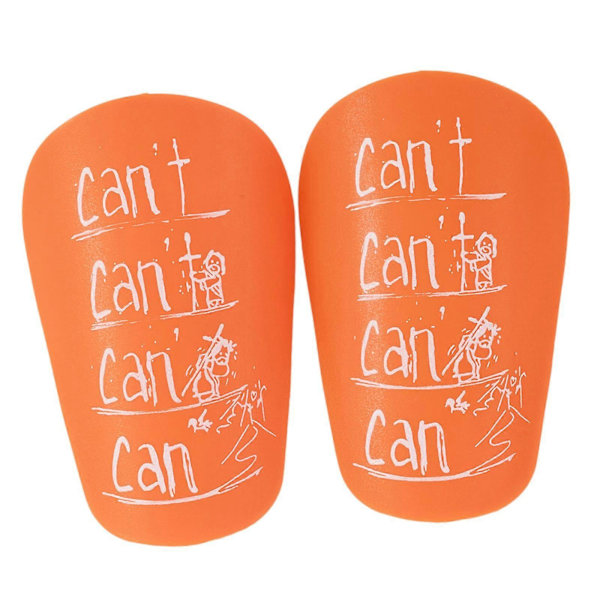 2 stk. Mini Fodbold Benskinner Benbeskyttelse til Udendørs Sport Fodboldkamp Grøn 8cmx5cm Orange 10cmx6cm Multi