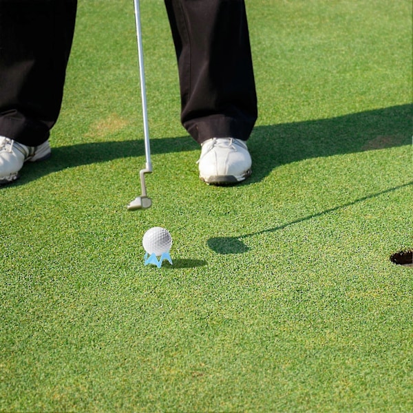 Golfpeggar i plast för hemmasimulator, golfpeggar för utomhus- och inomhusbruk, simulatorövning, träningsmatta, golfpeggar-ZZY Blue