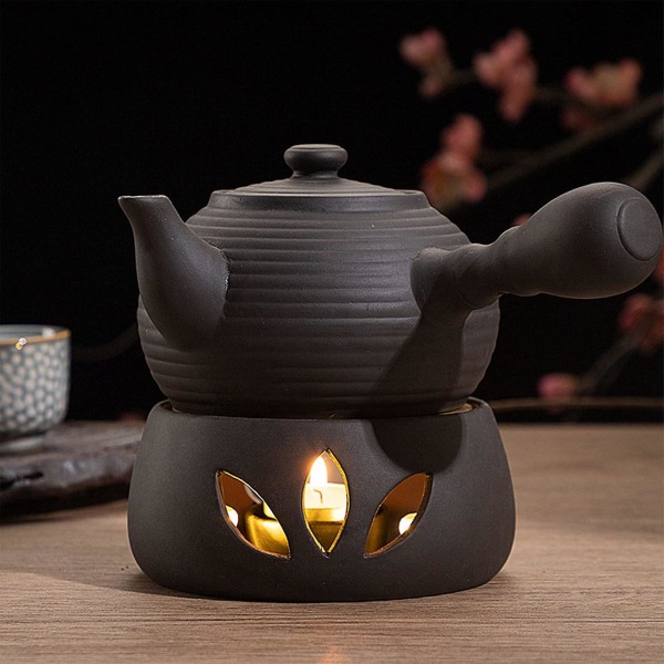 Keraaminen teekannun lämmitinpidike pohja teenlämmitin eristävä pohja teekahvi vedenlämmitin ontto kynttilä
