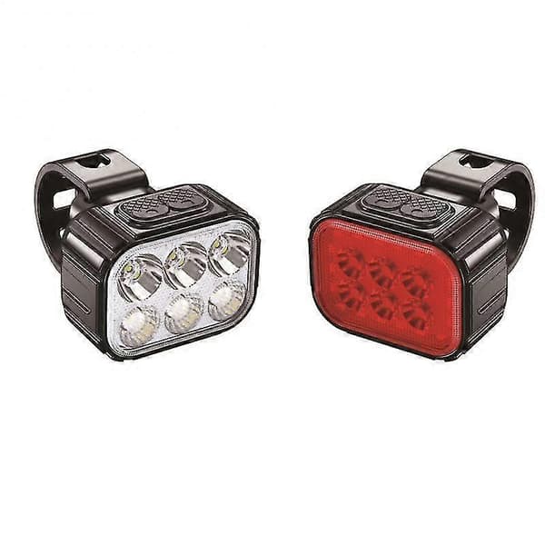 LED Sykkellys Sykkel Front Baklys TYPE-C Oppladbart Vanntett Sykkellys A and B