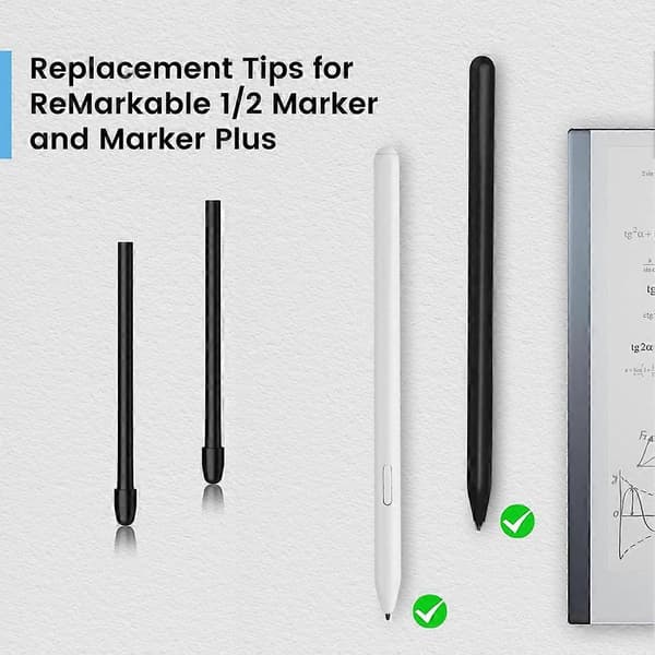 20 stk. pennespidser til Remarkable 2 Pen, bløde pennespidser erstatning til Remarkable 2 Stylus Marker Plus Pen Nibs med værktøj