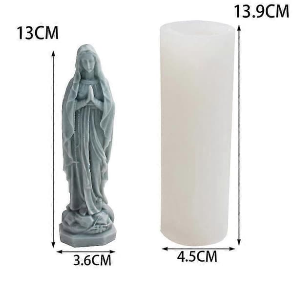 Jomfru Maria Lys Silikoneform 3D Form til Sæbe, Bruges til DIY Håndlavet Form