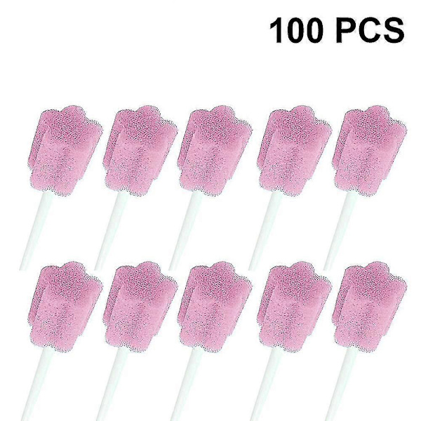 100 kpl Suun Sieni Steriili Suunhoitosieni Suunhoito A Pink
