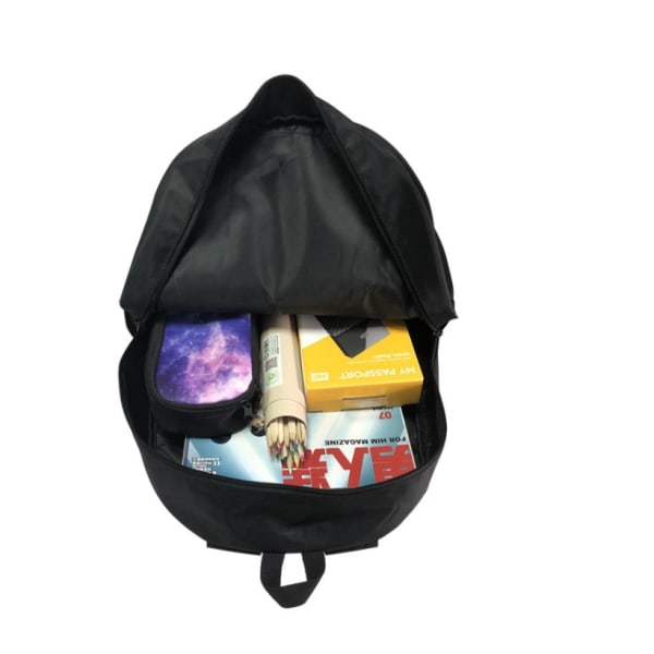 17 tommer enkeltlags skoletaske Mbappe skoletaske med stor kapacitet