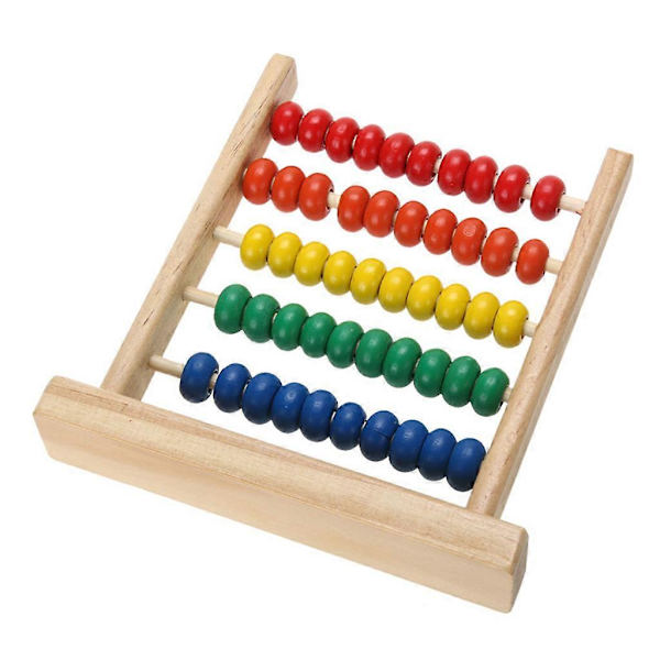 Kannettava Sateenkaari 5-numeroinen Abacus Aritmeettinen Valaistuminen Matematiikan Laskenta Varhaiskasvatuslelu Lapsille 3/4/5 Myrkytön