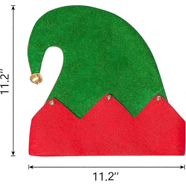 3-pack Jul Tomte Filt Hatt - Julhelg Party Kostym Gåvor Tillbehör 3 st - Tomte Julhatt - Vuxenmodell 28 cm