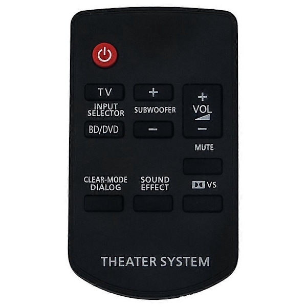 Fjärrkontroll Ersättning N2QAYC000027 för Panasonic Theter System SC-HTB10 SC-HTB500 Fjärrkontroll