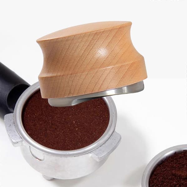 Kaffedistributör Handpress, Justerbart Djup 51 mm Rostfritt Stål för Kaffemaskin
