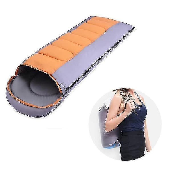 1,35 kg Sovsäck Camping Clamshell Sovsäckar För Vandring Campingutrustning Sovsäck Turism Sovsäck Orange black