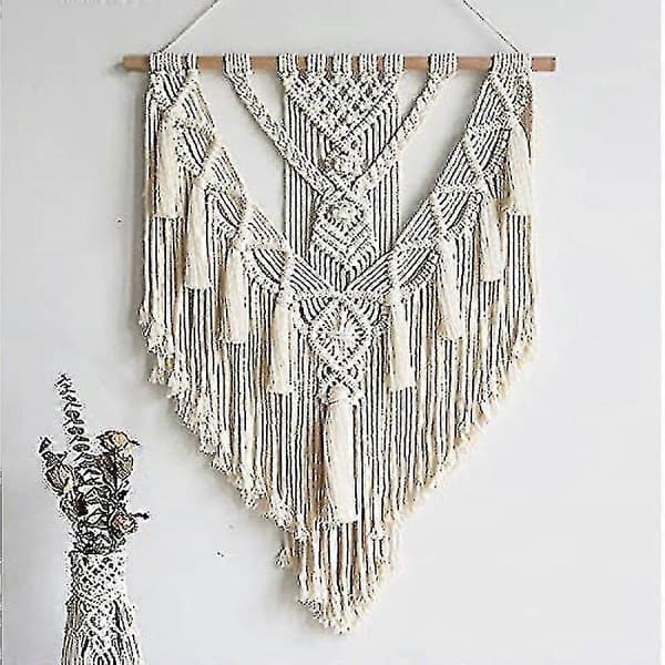 Makramé Väggbonad, Chic Bohemisk Tapestry För Sovrum 55 X 70 Cm   -Sy   -Sy