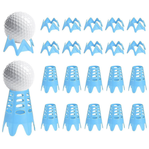 Golfpeggar i plast för hemmasimulator, golfpeggar för utomhus- och inomhusbruk, simulatorövning, träningsmatta, golfpeggar-ZZY Blue