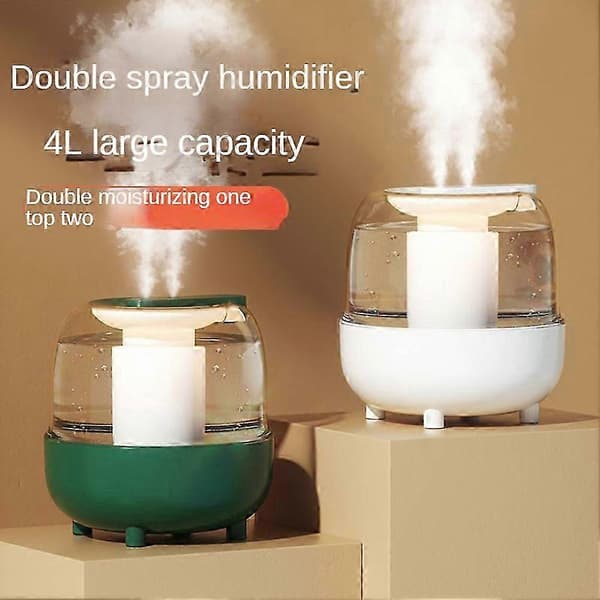 4L Luftfugter USB Aromaterapi Luftfugter Hjem Luftfugtere Luftrenser med LED Lampe Desktop M